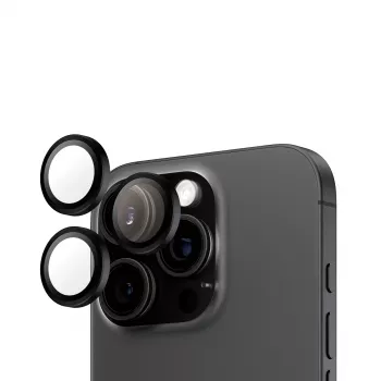 “PanzerGlass ® Hoops®” fotoaparato objektyvo apsauga juoda “iPhone 16 Pro | 16 Pro Max”