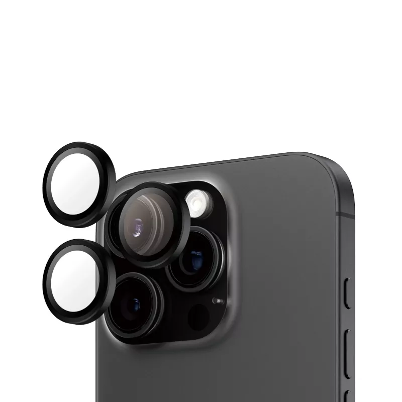 “PanzerGlass ® Hoops®” fotoaparato objektyvo apsauga juoda “iPhone 16 Pro | 16 Pro Max”