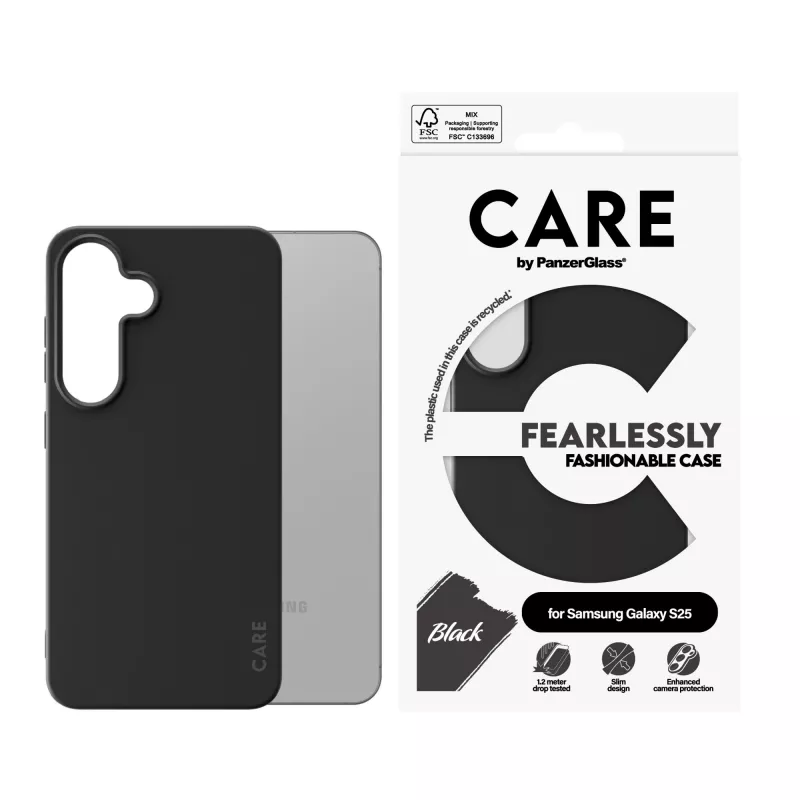 “PanzerGlass CARE™ by ® Case Juoda Samsung Galaxy S25”