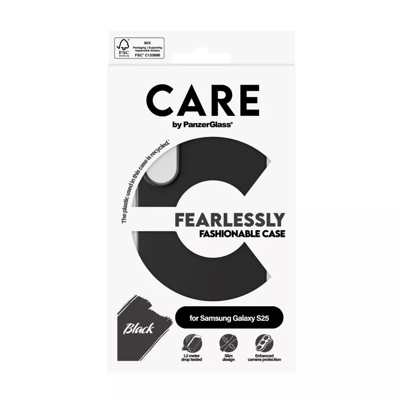 “PanzerGlass CARE™ by ® Case Juoda Samsung Galaxy S25”
