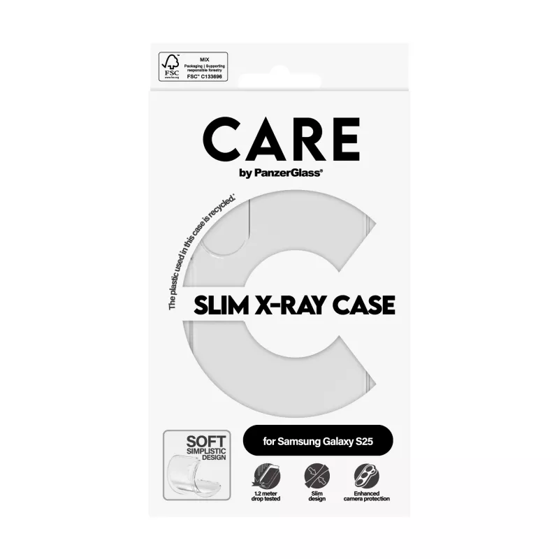 Dangtelis PanzerGlass Samsung Galaxy S25 permatomas X-Ray Soft Basic