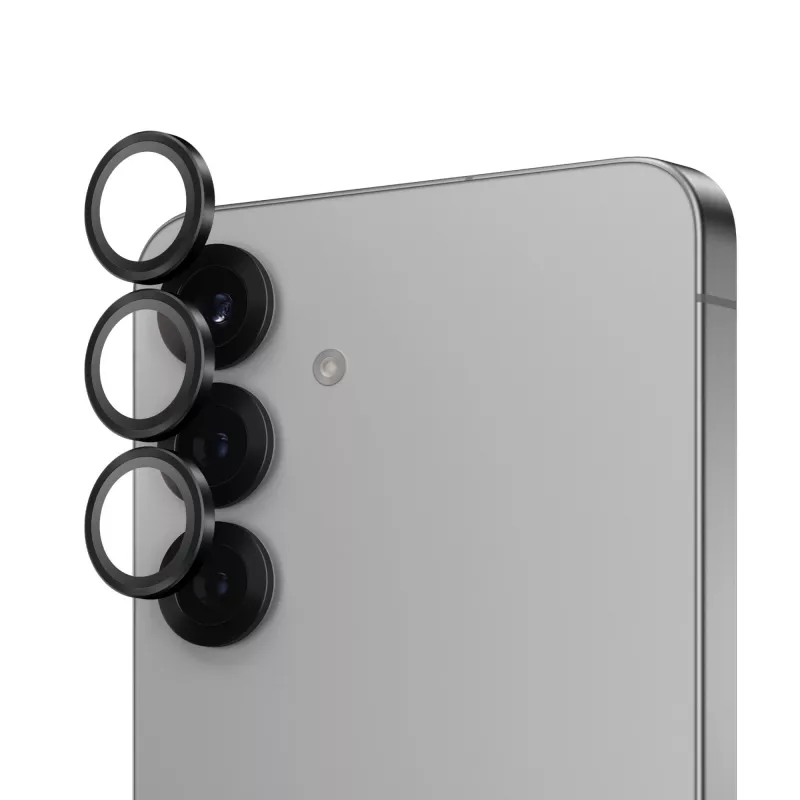 PanzerGlass ® Hoops® kameros objektyvo apsauga, juoda, Samsung Galaxy S25+
