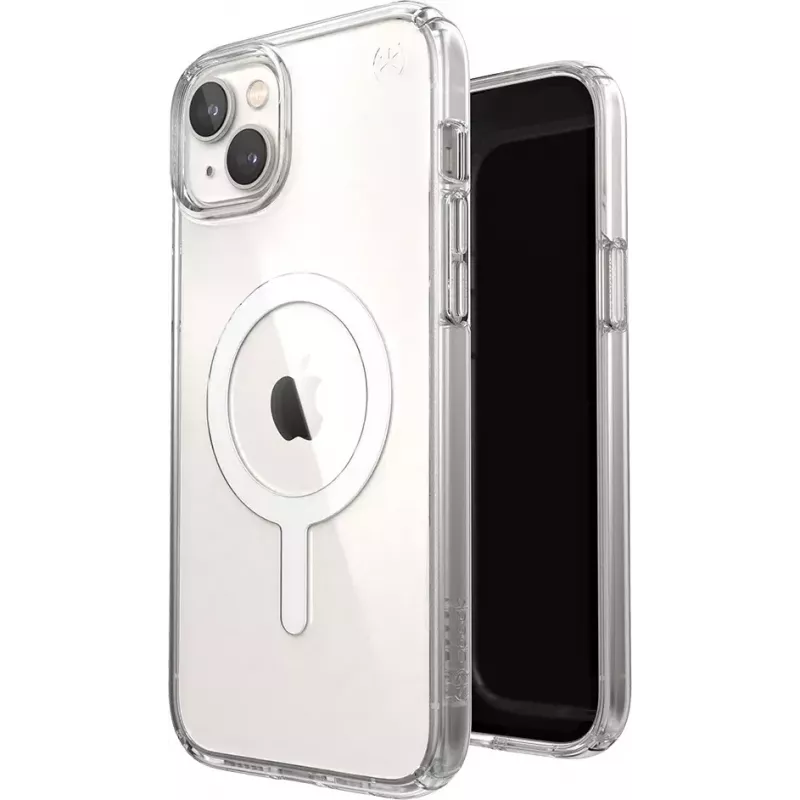 Speck Presidio Perfect Clear dėklas su MagSafe, skirtas iPhone 14 Plus