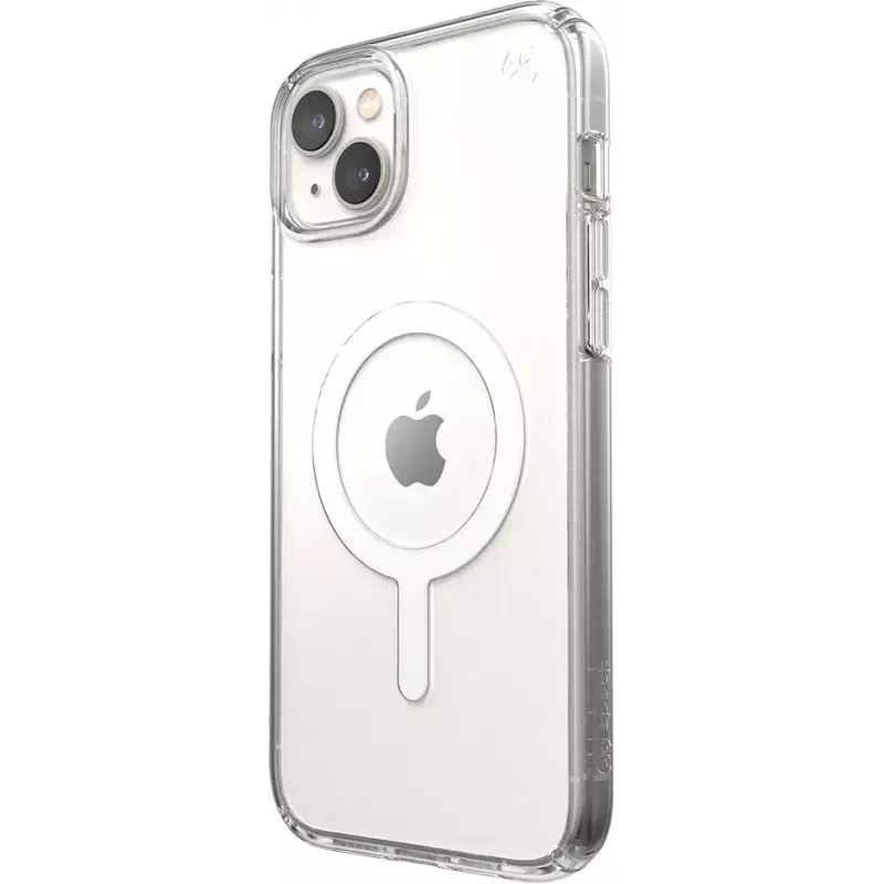 Speck Presidio Perfect Clear dėklas su MagSafe, skirtas iPhone 14 Plus