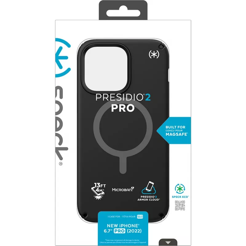 Speck Presidio2 Pro + MS Apple iPhone 14 Pro Max Juoda - su Microban įdėklu