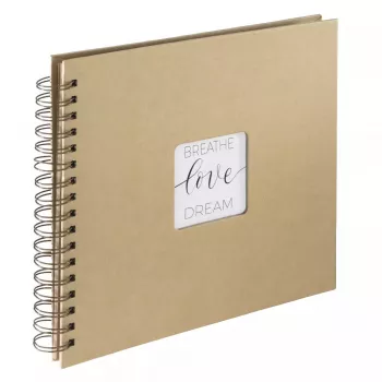 Hama Craft nuotraukų albumas, rudas, 80 lapų, 10 x 15, spiralinis įrišimas