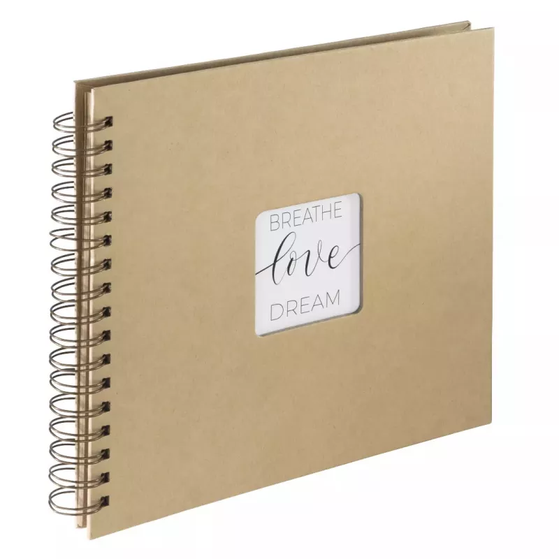 Hama Craft nuotraukų albumas, rudas, 80 lapų, 10 x 15, spiralinis įrišimas