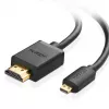 Ugreen 30104 HDMI laidas 3 m HDMI D tipo (mikro) HDMI A tipo (standartinis) juodas
