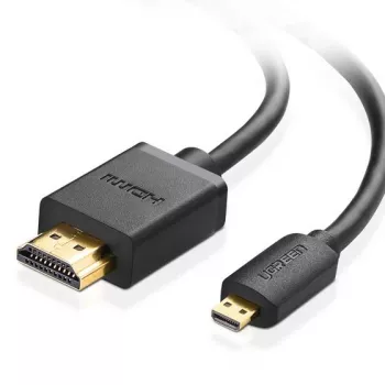 Ugreen 30104 HDMI laidas 3 m HDMI D tipo (mikro) HDMI A tipo (standartinis) juodas