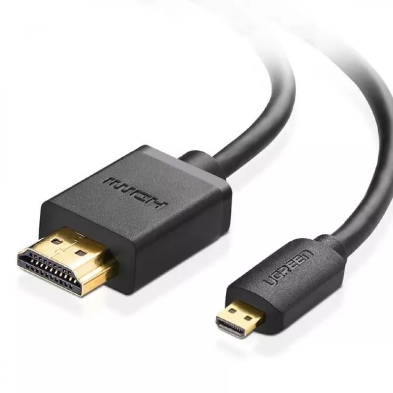 Ugreen 30104 HDMI laidas 3 m HDMI D tipo (mikro) HDMI A tipo (standartinis) juodas