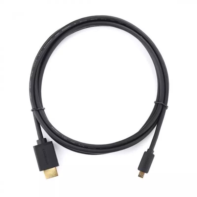 Ugreen 30104 HDMI laidas 3 m HDMI D tipo (mikro) HDMI A tipo (standartinis) juodas
