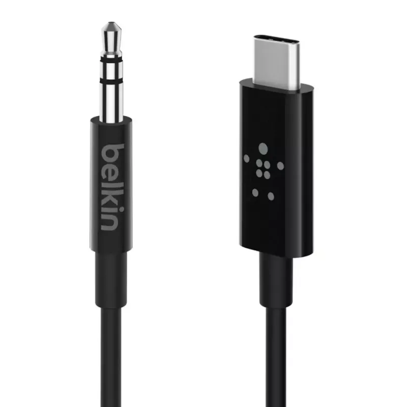 Audio laidas Belkin RockStar 3,5 mm su USB-C jungtimi