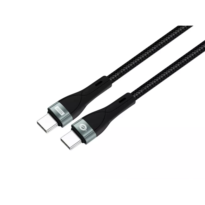 Conceptronic ETTA01B12 USB C-C PD 3.0 100W greito įkrovimo laidas 1,2 m, 20V 5A, 480Mbps, E-Mark
