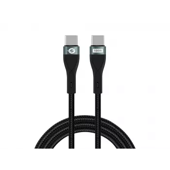 Conceptronic ETTA01B20 USB C-C PD 3.0 100W greito įkrovimo laidas 2 m, 20V 5A, 480Mbps, E-Mark