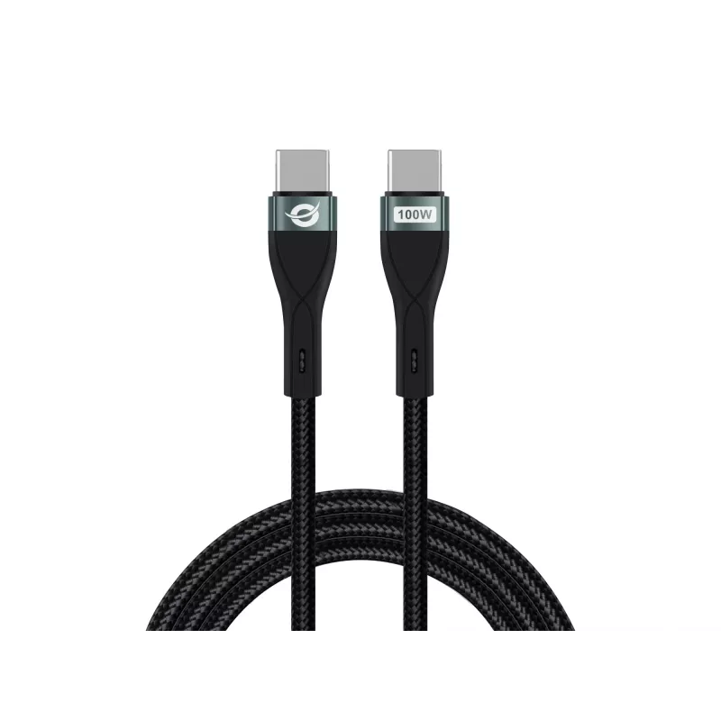 Conceptronic ETTA01B20 USB C-C PD 3.0 100W greito įkrovimo laidas 2 m, 20V 5A, 480Mbps, E-Mark