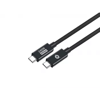Conceptronic ETTA04B12 USB 4.0 Gen 3 C-C PD 3.1 240 W laidas 1,2 m, 48 V 5 A, 40 Gbps, E-Mark