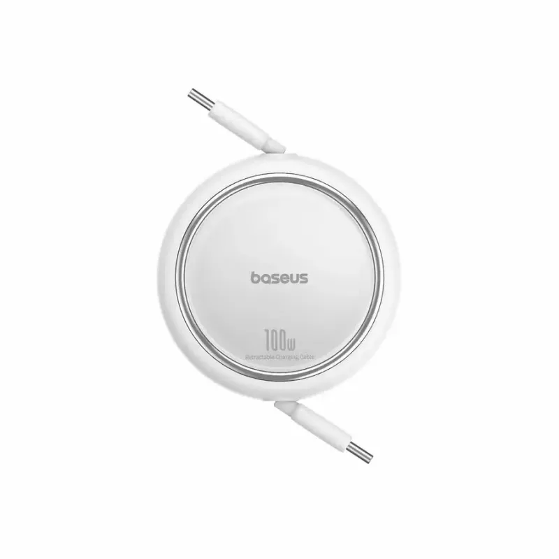 USB laidas Baseus Free2Pull 1m USB C baltas
