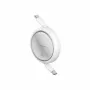 USB laidas Baseus Free2Pull 1m USB C baltas