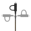 USB kabelis Native Union BELT-ULC-CS-BLK-NP 2m USB A USB C/Micro USB A/Lightning juodas