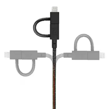 USB kabelis Native Union BELT-ULC-CS-BLK-NP 2m USB A USB C/Micro USB A/Lightning juodas
