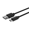 ANSMANN 1700-0130 USB laidas, 1 m, USB A – USB C, juodas