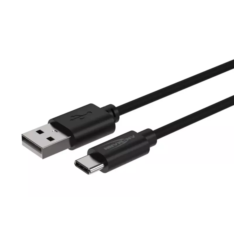 ANSMANN 1700-0130 USB laidas, 1 m, USB A – USB C, juodas