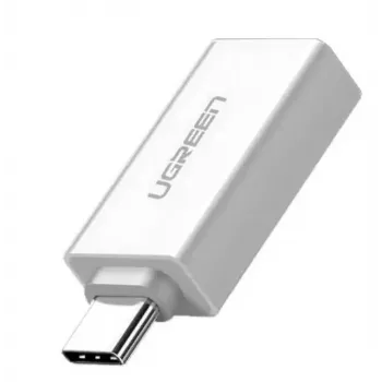 Ugreen 30155 laido lyties adapteris USB-A USB-C baltas