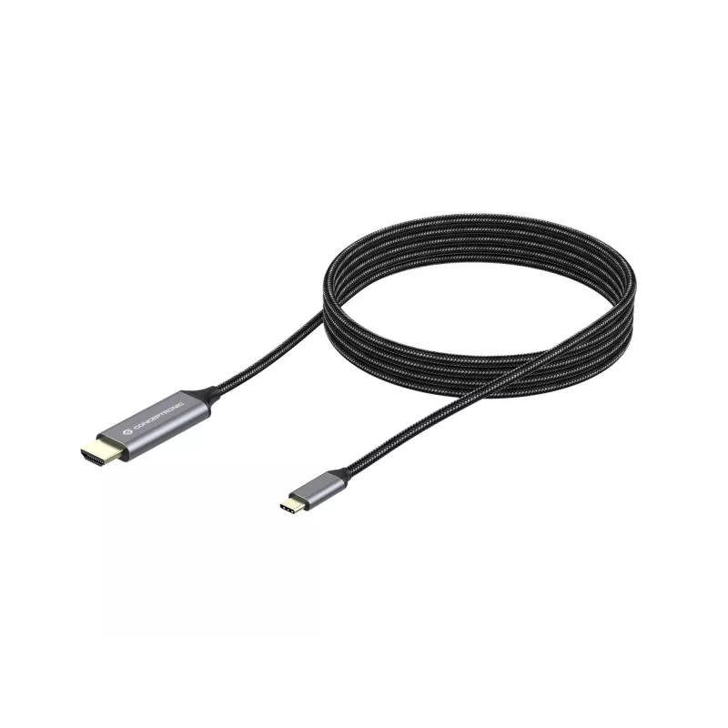 Conceptronic USB-C į HDMI kabelis, kištukas-kištukas, 4K 60Hz, 2 m, USB Type-C, HDMI, kištukas, kištukas, tiesus