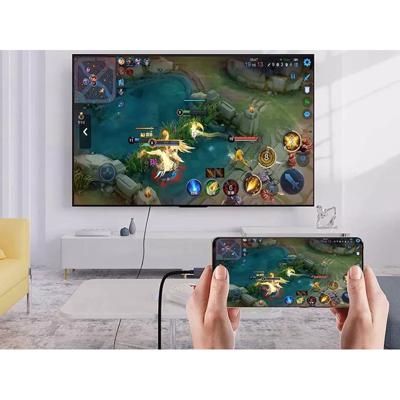 Conceptronic USB-C į HDMI kabelis, kištukas-kištukas, 4K 60Hz, 2 m, USB Type-C, HDMI, kištukas, kištukas, tiesus