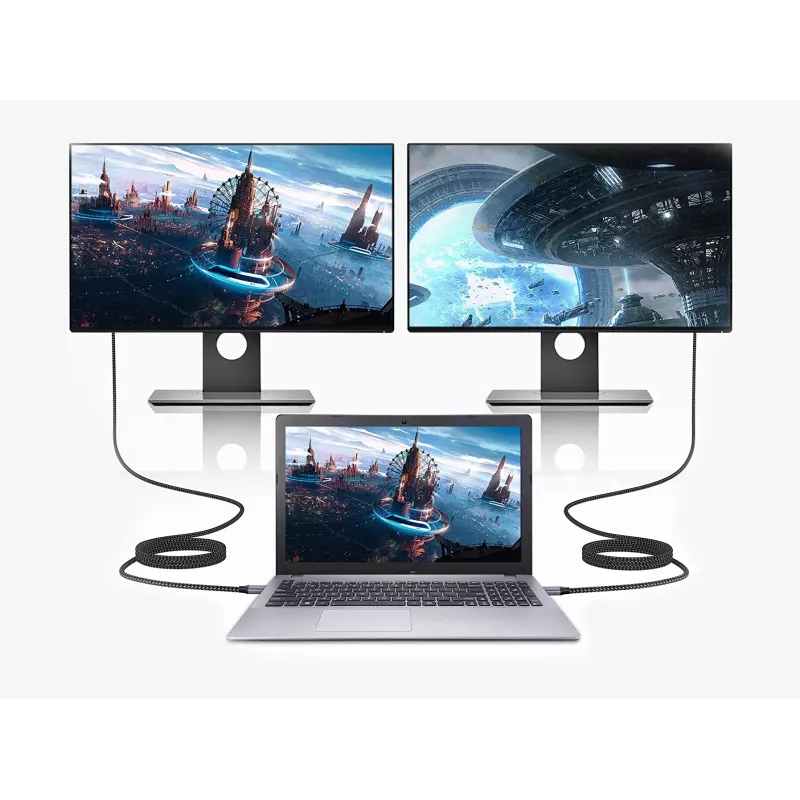 Conceptronic USB-C į HDMI kabelis, kištukas-kištukas, 4K 60Hz, 2 m, USB Type-C, HDMI, kištukas, kištukas, tiesus