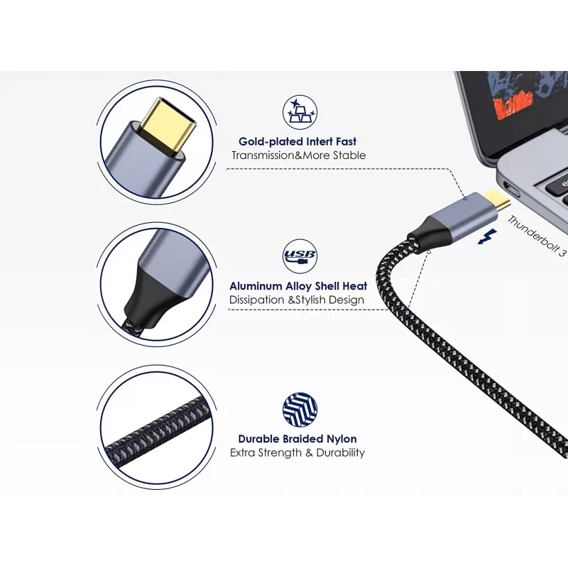 Conceptronic USB-C į HDMI kabelis, kištukas-kištukas, 4K 60Hz, 2 m, USB Type-C, HDMI, kištukas, kištukas, tiesus