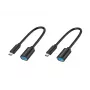 “Conceptronic ABBY11B” USB-C į USB-A OTG adapterių rinkinys, 2 vnt., 20 cm