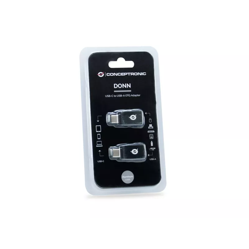 USB-C į USB-A OTG adapterių rinkinys (2 vnt.) Conceptronic DONN03G