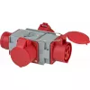 Maitinimo kištuko adapteris Brennenstuhl 1081640 400V 16A Pilka Raudona