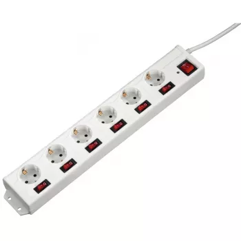 Hama 137239 maitinimo ilgintuvas 1,4 m 6 kintamosios srovės lizdai (-ų) Vidinis Baltas
