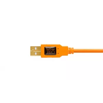 USB kabelis Tether Tools CU5430ORG 4,6 m USB A - Micro-USB B oranžinis