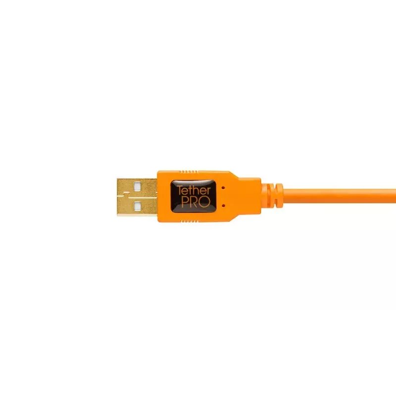 USB kabelis Tether Tools CU5430ORG 4,6 m USB A - Micro-USB B oranžinis