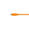 USB kabelis Tether Tools CU5430ORG 4,6 m USB A - Micro-USB B oranžinis