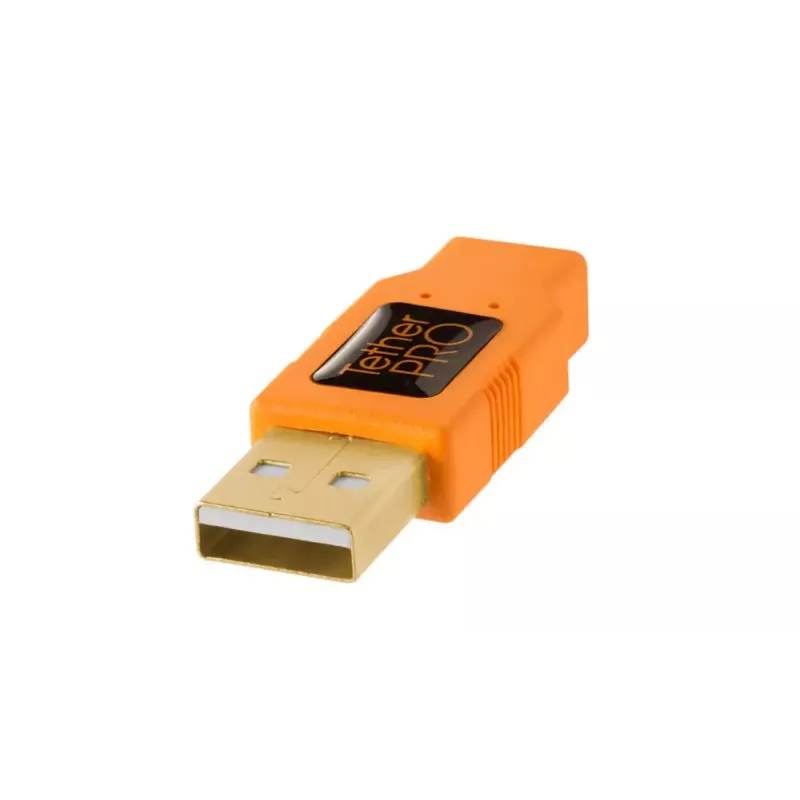 USB kabelis Tether Tools CU5430ORG 4,6 m USB A - Micro-USB B oranžinis