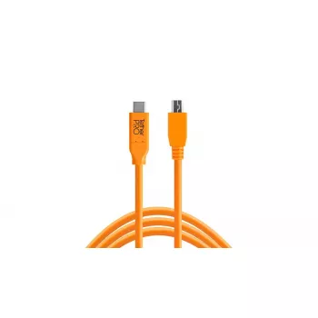 USB laidas Tether Tools CUC2415-ORG 4,6m USB 2.0 USB C Mini-USB B Oranžinis