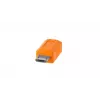 USB kabelis Tether Tools CUC2515-ORG 4,6 m USB C Micro-USB B oranžinis