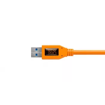 USB laidas Tether Tools CU5454 4,6 m USB 3.2 Gen 1 Micro-USB B oranžinis