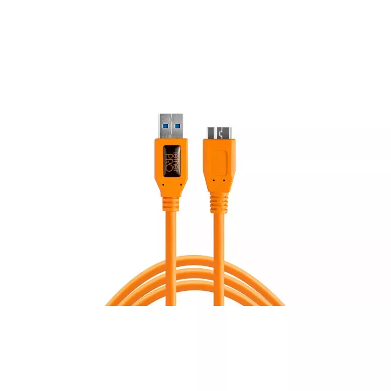 USB laidas Tether Tools CU5454 4,6 m USB 3.2 Gen 1 Micro-USB B oranžinis