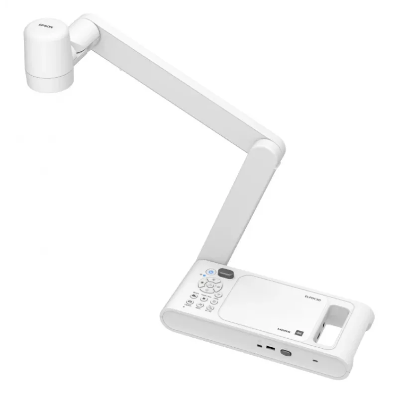 Epson V12HB09080 dokumentų kamera Balta 25,4 / 3,2 mm (1 / 3,2 colio) CMOS USB/HDMI/Wi-Fi