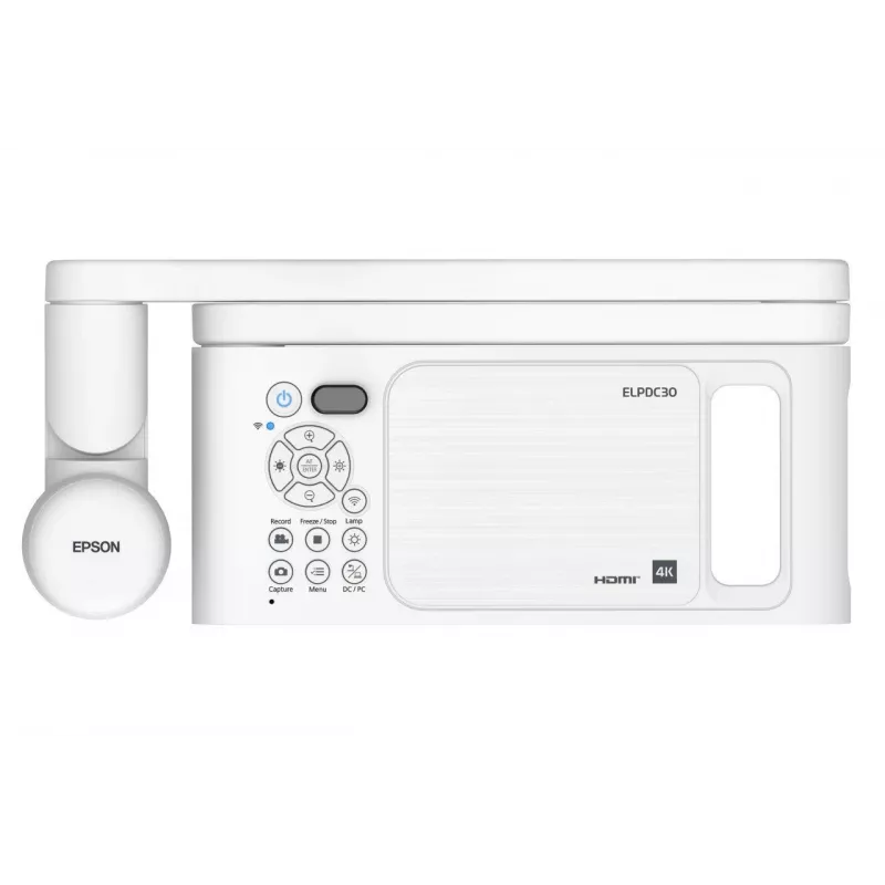 Epson V12HB09080 dokumentų kamera Balta 25,4 / 3,2 mm (1 / 3,2 colio) CMOS USB/HDMI/Wi-Fi