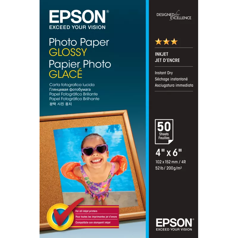 Blizgus fotopopierius Epson C13S042547 10x15 cm 50 lapų