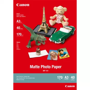 Canon MP-101 matinis fotopopierius A3 - 40 lapų, 170 g/m², A3 (297 x 420 mm), 40 lapų