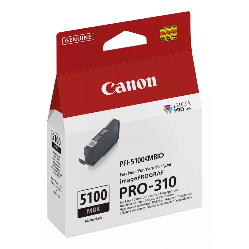 Canon PFI-5100 MBK rašalo kasetė 1 vnt. Originali Matinė juoda