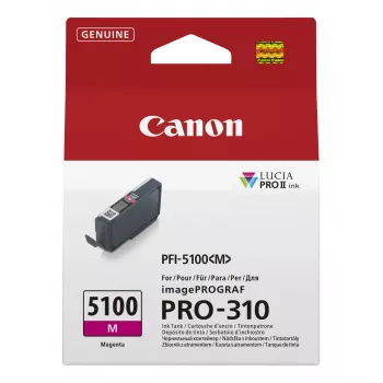 Canon PFI-5100 M rašalo kasetė 1 vnt. Originali Magenta
