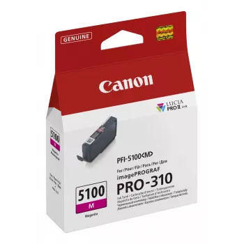 Canon PFI-5100 M rašalo kasetė 1 vnt. Originali Magenta